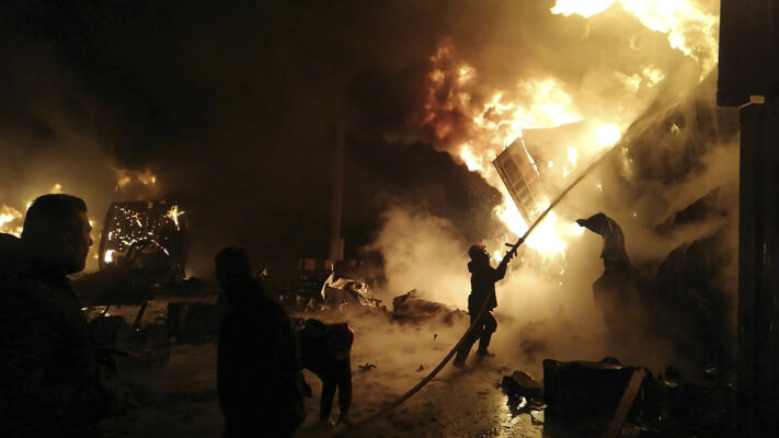 Israeli air raid strikes