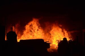 Fire erupts at migrant detention facility