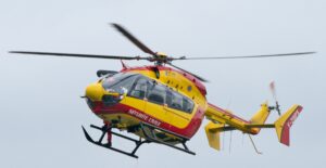 Air ambulance takes injured police officer to Karachi on IGP order