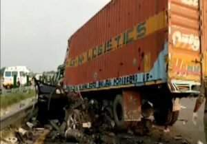 Horrific BMW crash on Uttar Pradesh's Purvanchal Expressway