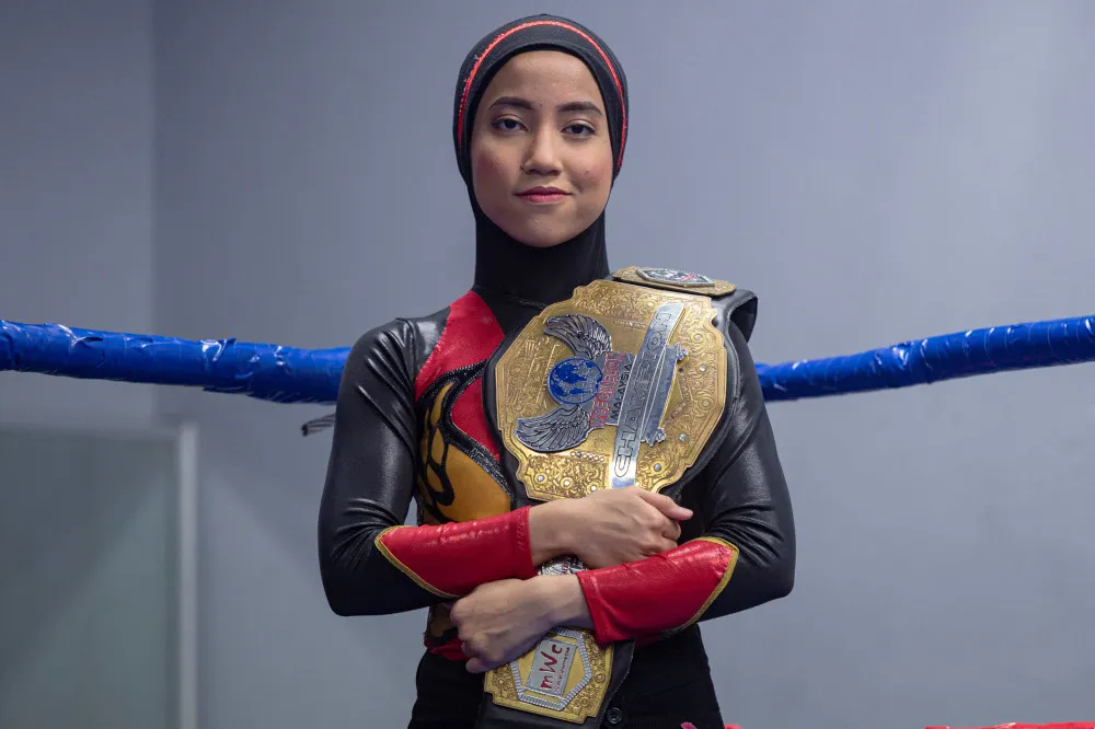 Nor Diana becomes first Hijab-wearing wrestler