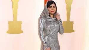 Malala Yousafzai's Oscar outfit