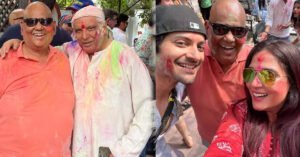 Satish Kaushik celebrated Holi