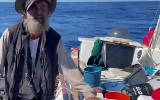 Australian sailor and his dog survive two months at sea