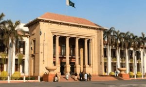 Government employee jumping off Punjab Assembly building
