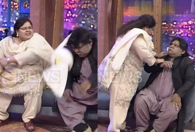 WATCH: Shazia Manzoor slaps comedian for silly joke' on TV show