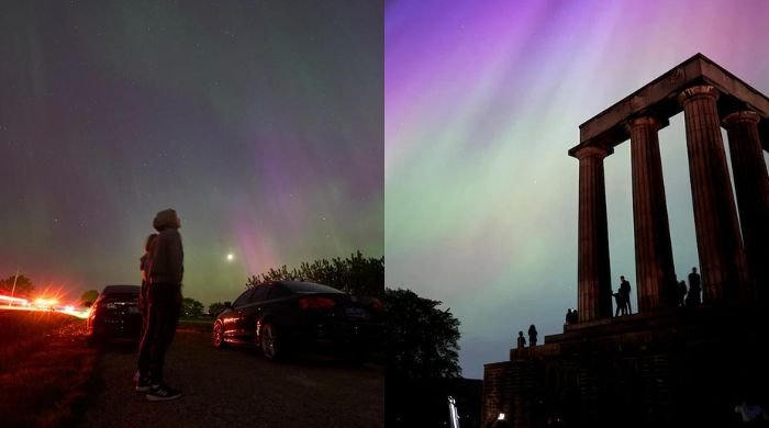 Glimpses of northern lights after strongest solar storm in 2 decades