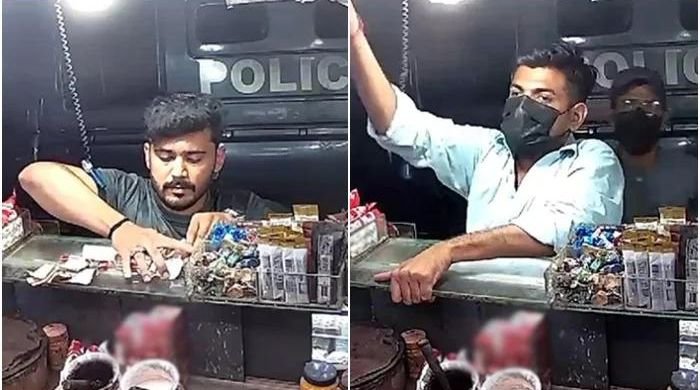DSP, son among three suspects nabbed for robbery at Karachi pan shop