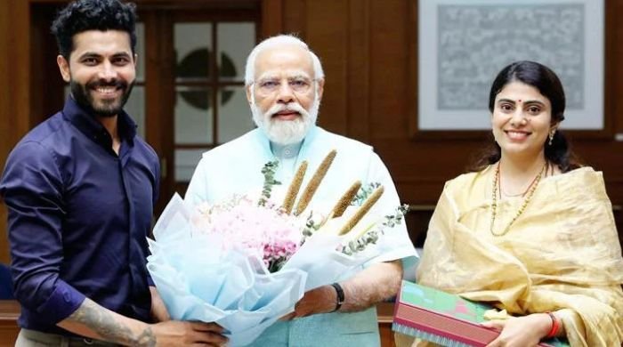 Indian cricketer Ravindra Jadeja joins Modi's BJP