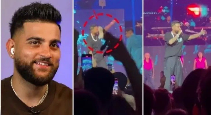 Shoecider attacks Karan Aujla at London concert