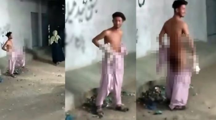 Karachi man strips naked in front of women to complete dare