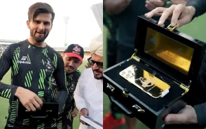 Shaheen Afridi gets gold-plated iPhone 16 Pro as gift