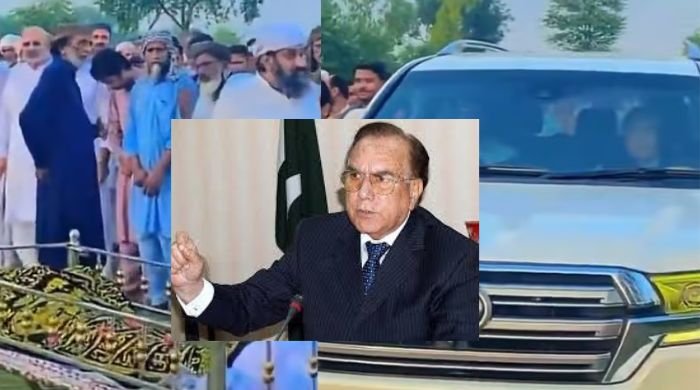 Ex-Governor Manzoor Wattoo faces criticism for offering funeral while sitting in Land Cruiser