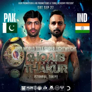 Pakistan’s Shoaib Khan to fight Indian boxer in Istanbul