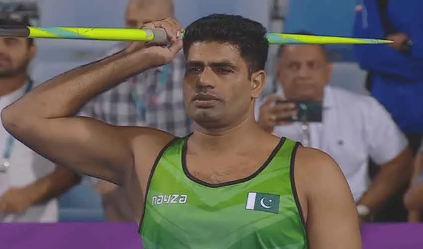 Arshad Nadeem wins gold again at National Games