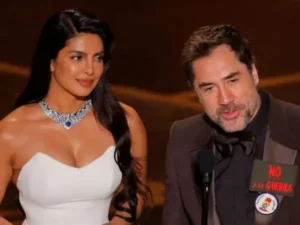Oscars 2026: Javier Bardem calls for ‘no to war’ on stage with Priyanka Chopra