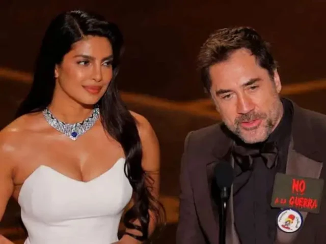 Oscars 2026: Javier Bardem calls for ‘no to war’ on stage with Priyanka Chopra