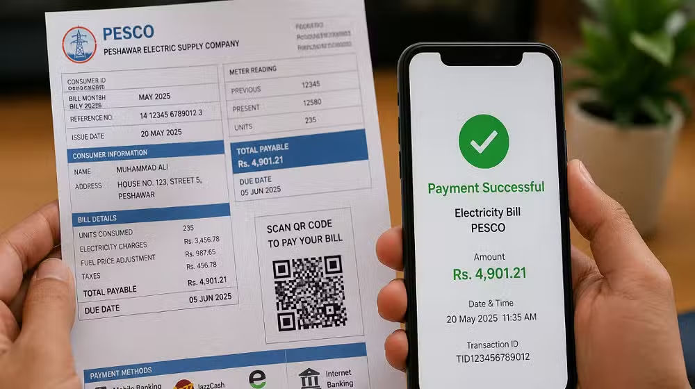 PESCO Launches QR Code Electricity Bill Payment System in Pakistan