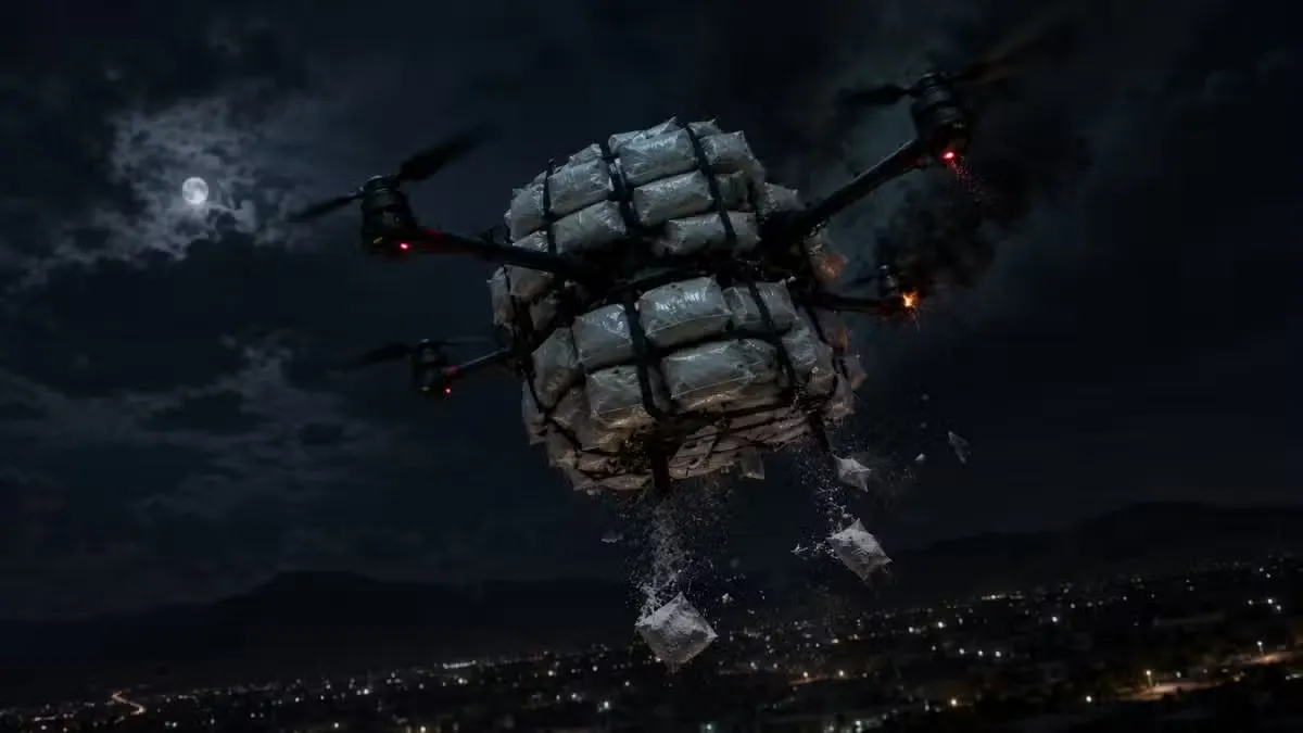 Drone Carrying Five Kilograms of Heroin Crashes in Punjab Residential Area