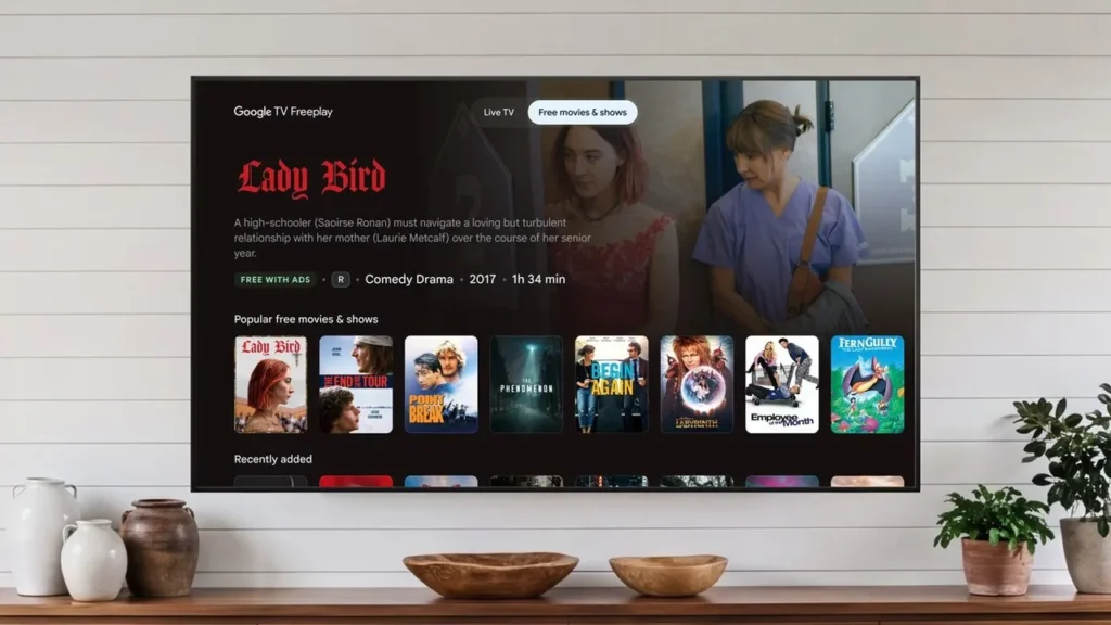 Google TV Freeplay Adds 10,000+ On-Demand Movies and Shows