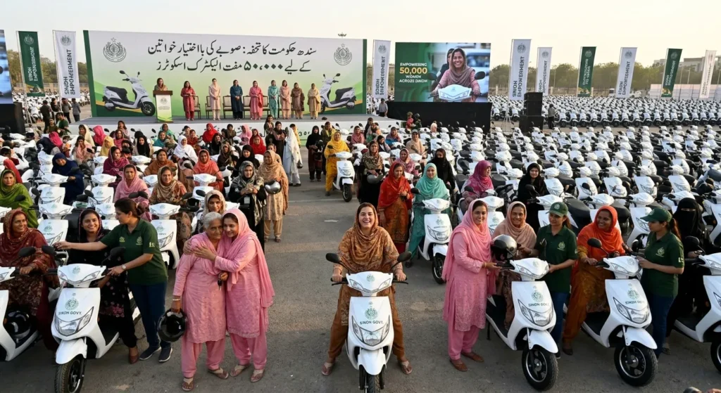 Sindh Plans Free Electric Scooters for 50,000 Women