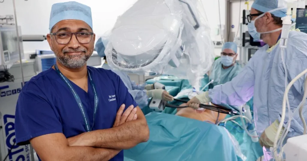 British-Pakistani Surgeon Dr Amer Raza Sets New Robotic Surgery Record in UK